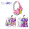 Cuffie AH-806H Nuovi auricolari Cute Rainbow Auricolare stereo Bluetooth Standby ultra lungo per bambini