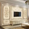 Custom 3D Wallpaper European Retro Art Marble Mural Living Room TV Sofa Bedroom Luxury Decor Painting Waterproof