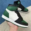 Высокий 1 1S Баскетбольные Обувь Мужчины Женщины Twist Crowd Toe Black Green Gree Gree Royal ObsiDian UNC Патентный Суд Фиолетовый Разбитый Фрагмент запрещен