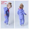Orangemom Officiell butik Spring Baby Rompers Soft Fleece Girl Clothes, One-Pieces Girls Coat 1-2Y CLOTHING SET 211011