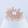 Pins, Brooches Fashion Exquisite Copper Hijab Pin Plated Microinlaid Zircon Daisy Antler Sea Bream Pearl Flower Lucky Brooch Christmas Gift