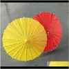 Articoli vari per la casa Casa Giardino Drop Delivery 2021 Ombrelloni da sposa Carta colorata Mini ombrello artigianale cinese Diametro 20/30/40 / 60Cm Matrimonio