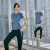 Vêtements Gym Sports Suit, Femme Grande Taille Lâche Minceur Été Et Automne Matin Courir Step Net Rouge Séchage Rapide T-Shirt Femme