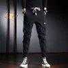 Mode Streetwear hommes jean coupe ample grande poche pantalon Cargo décontracté haute qualité Style coréen Hip Hop Joggers pantalon à jambes larges