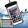 Akıllı mobil 47inç 55 inç açık PVC Plastik Kuru Kasa Çantası Yüzme Cep Telefonu için Evrensel Su Geçirmez Cep Telefon Kılıfları