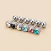 Cristal Cartilage Boucles D'oreilles Oreille Piercing Tragus Helix Barbell En Acier Inoxydable Boucle D'oreille Barre pour Femmes Hommes Corps Autres Bijoux