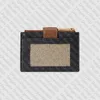 658228 Hangslotkaartkoffer Wallet Designer Dames canvas ritssluiting munt portemonnee met doos stofzak 257E