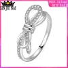 S925 Sterling Silver Little Playful Bow Ring For Girl Friend Button Elegant Diamond Female Jewelry As Lover Birthday Gift1265292