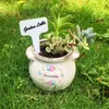 Macetas macetas 100pcs etiquetas de planta t marcadores tlets impermeables etiquetas de jardín de jardín para martillo vegetal