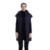 Bureau court Femmes Down Veste Lady Manteau matelassé Coton Hood Parka Fluff Vest Vêtements Utral Lisse Léger Top 17-32 211008