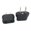 Witte kleur Klein 2-pins ijzer naar EU US AU reislader Adapter Convertor AC Power Plug Converter Socket 3000pcs / lot