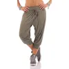 Kobiety Befree Casual Harem Spodnie Solidne Luźne Koronki Spodnie Calf Długość Spodnie Q0801