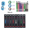 MOQ 20Pcs Authentic UGO-V II 2 Batteries UGO V3 Vertex LAW Co2 VV Preheat Battery Kits LO Oil Vaporizer 510 Vape Pen Preheating 900mah BOGO 8 Colors