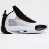2021 Top Quality Jumpman 34 Zapatos de baloncesto Black-White Eclipse 34s Diseñador Moda Sport Zapato con caja