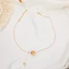 S2734 Fashion Jewelry Metal Ball Pendant Necklace Women Choker Chain Necklaces