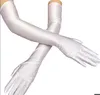 Klassische Erwachsene Handschuhe Hautoper / Ellbogen / Armband Stretch Satin Finger Lange Frauen Flapper Handschuhe Passende Kostüm GC737