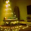 Christmas LED Waterfall Meteor Shower Rain String Light Festoon 6X3Mled Holiday Decorative lights for home bedroom decorations 211109