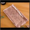 Cloths Textiles Home & Garden Drop Delivery 2021 30*275Cm Fabric Runner Gold Sier Sequin Table Cloth Sparkly Bling For Wedding Party Decorati