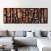 Resimler Afrika maskeleri posterler tuval baskılar abstarct yüzler duvar sanat resimleri oturma odası modern ev dekoratif212a