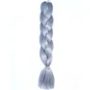 Ludzkie ponytails 100g 24 "Bling Hair Synthetic Jumbo Braid Mieszany Metallic Glitter Twinkle Tinsel
