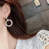 Mode cercle cerceau boucles d'oreilles pour femmes fille nouveau géométrique cristal rond boucle d'oreille Brincos fête bijoux cadeau