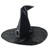Berets Läder Witch Wizard Hats Fashion Party HeadGear Halloween Props Cosplay Kostymtillbehör för barn Vuxen (Brown)