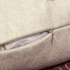 Coussin/oreiller décoratif housse de coussin feuille de fougère verte coton lin décor à la maison coussin 18 X pouces ensemble de 4