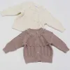 né bébé fille hiver belle princesse style tricot vêtements automne enfants manteau infantile filles cardigan chandails 211201