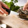 Multifunctionele stalen zeevruchten Scallop PRY Mes met houten handvat Oyster Messen Sharp-enged Shucker Shell Seafood Opener DHL