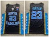 Mens NCAA North Carolina Tar Heels College Basketball Jerseys 15 Vince Carter 23 Michael Jodan 2 Cole Anthony Vintage cosido camisas