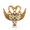 2022 Nowy Ginger Snap Crysal Swan Lover Chunks 18mm Metalowe Przyciski Snaps DIY Bransoletka Biżuteria Prezent
