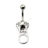 Zipper belly button ring nail body jewelry piercing fashion Navel & Bell Buttons Rings C3