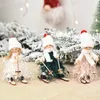 Navidad Ornamenti Cute Angel Ski Dolls Ciondolo 2022 Regali di Capodanno per i bambini Decorazione dell'albero di Natale Natale Noel Natal Home Decor