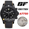 GF 45mm XB0170E4 Часы ETA A7750 Автоматический хронограф вулкан Специальные полимерные мужские часы PVD черный циферблат нейлоновый кожаный ремешок HWBE HELLO_WATCH