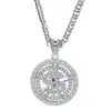 Элемент символа денег Вращающийся графический дизайн Металлическое ожерелье Купите 1 Получите 1 с подвеской Высококачественный модный подарок на годовщину P8276134