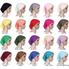 Foulards 2021 Coton élastique Turban Chapeau Solide Couleur Femmes Chaud Hiver Foulard Bonnet Intérieur Hijabs Cap Musulman Hijab Femme Wrap Hea5986406