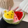 Real Rex Rabbit Sleutelhanger Girl Watermelon Bont Hanger Fashion Cute Gift Snel