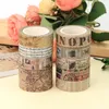 Vintage letter Stamp map Masking Washi Tape Retro Old paper Decorative Adhesive Tape Diy Scrapbooking Sticker Label Stationery