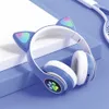Eison Kedi Kulakları Bluetooth Kulaklık Oyun Kulaklık Sevimli LED Flaş Kablosuz Kulaklıklar Ile Mikrofon Ile Xiaomi Iphonea59