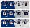 NCAA Vintage 75th Retro College Football Jerseys Stitched Blue White Jersey 008