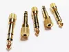 Audio Connectors, Copper Advanced 1/4" 6.35mm Stereo Male to 3.5mm Female Plug Jack Adapter/10PCS