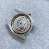 Pürüzsüz çerçeve 39mm siyah kadran izle otomatik mekanik r serisi erkek saatler aydınlık eller ve işaretler izlemeyi izlemez erkek bilekleri287f