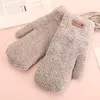 Fingerless Handskar 2021 Autumn Winter Style Finger Plus Velvet Thowrening Couplr