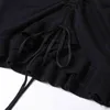 Sommar Kvinnor Elegant Mode Black Folds Slash Neck Lotus Sleeve Sweater Kvinna Enkelhet Pullover Chic Top 210520