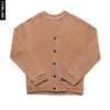 Mannen Gebreide Shirt Lente Herfst Vintage Basic Lange Mouw Vrouwen Solid Cardigan Streetwear Knoppen Losse V-hals Sweater Shirt Tops Y0907