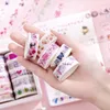 10 rolls Adhesive Tapes Kawaii Washi 테이프 도넛 만화 마스킹 DIY 장식 포장 공예품 예술 카드 장식 2016