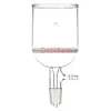 250 ml 24/29 Glas Buchner Trechter Grof Filter W / 10mm Slangadapter Lab Glassware Supplies