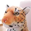 Plysch Black Panther Toy Realistic Stuffed Animals LifeLike Leopard Soft Dock Gift för Barn 210728