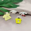 10st / Pack Cartoon Bear Charms Golden Tone Metal Kawaii Animal Cherry Earring Pendant DIY Fashion Smycken Tillbehör