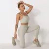 Tute Disegni Abbigliamento yoga Abito da donna Abiti da palestra Abbigliamento sportivo Fitness Allinea pantaloni Leggings set da allenamento pile tecnico per donna maglietta sexy nuovo stile ragazze set attivi